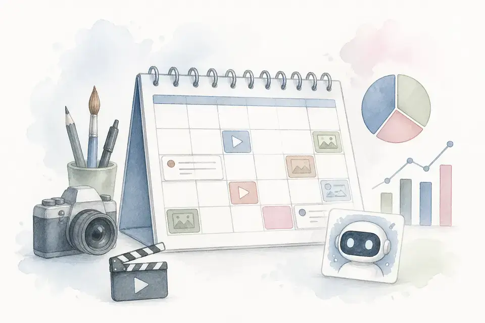 Cover image illustrating Manage your YouTube content calendar — production scheduling