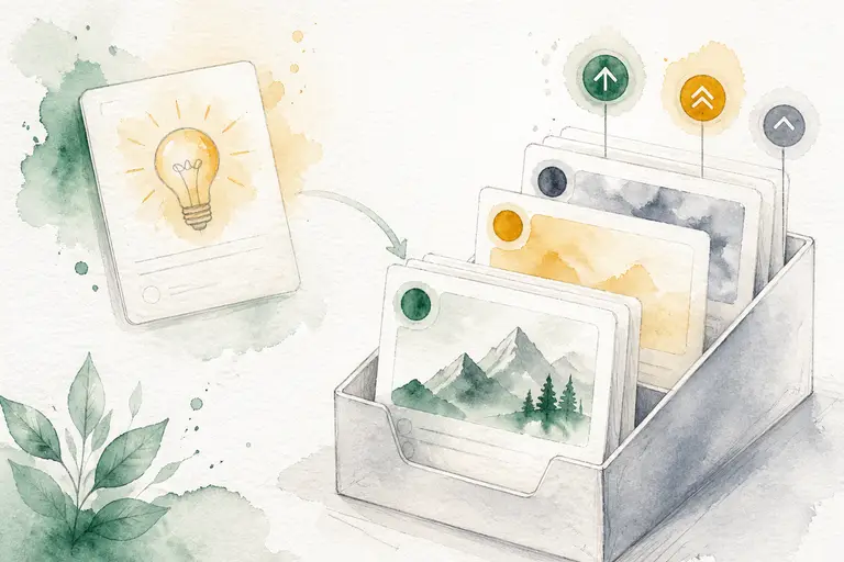 Save to Queue watercolor illustration