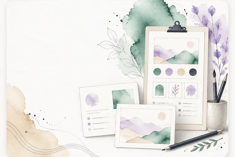 Template & channel rules support watercolor illustration