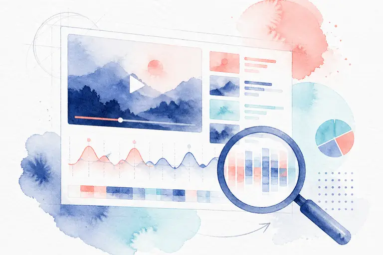 Hot Video Analysis watercolor illustration