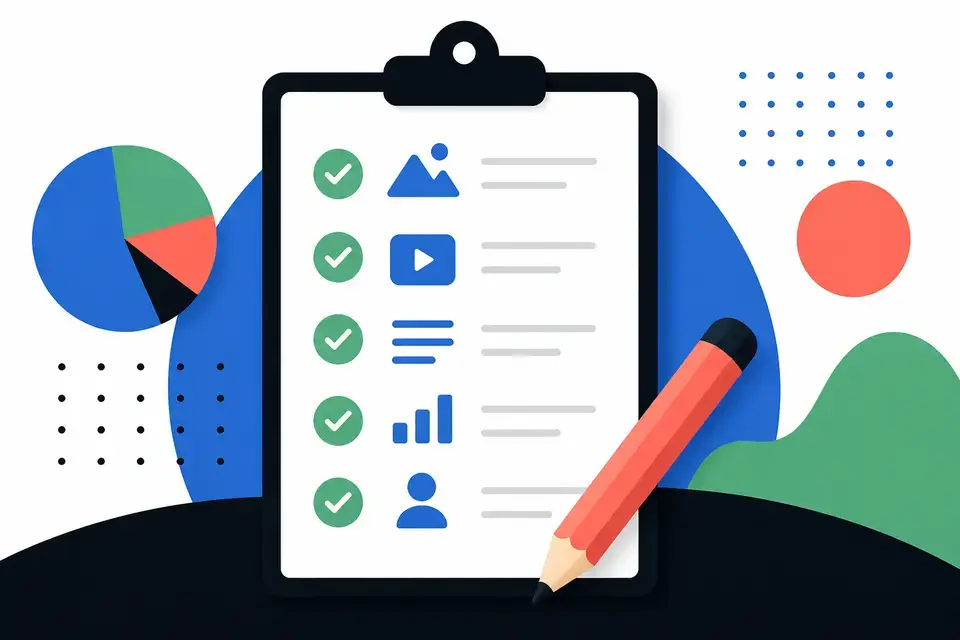 Creator pre-publish checklist — 25 points worth catching cover image