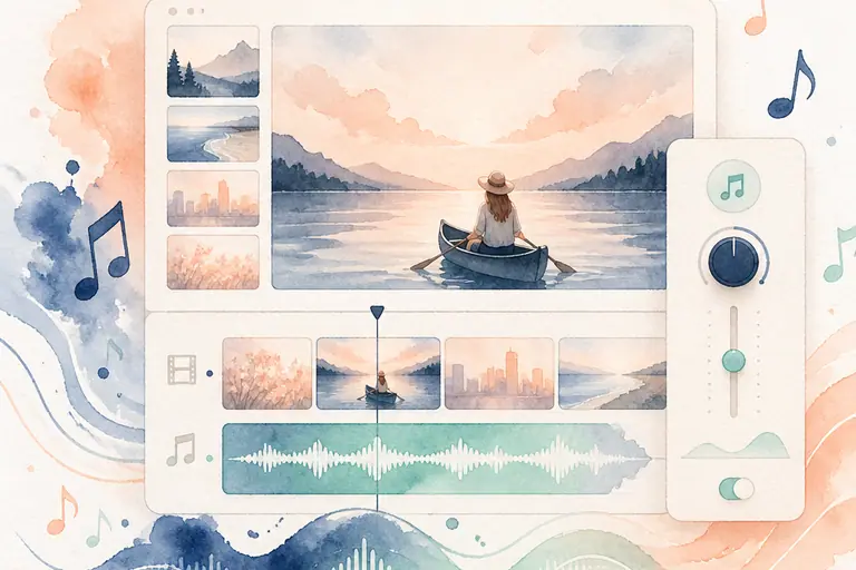 BGM watercolor illustration