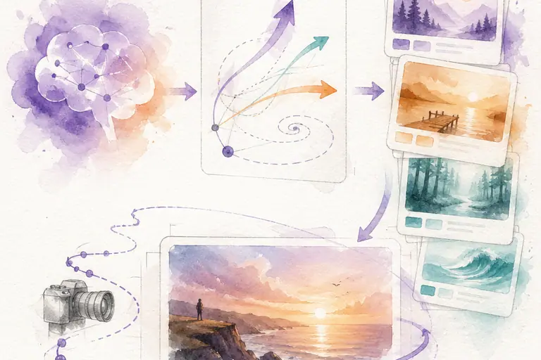 Motion Prompts watercolor illustration