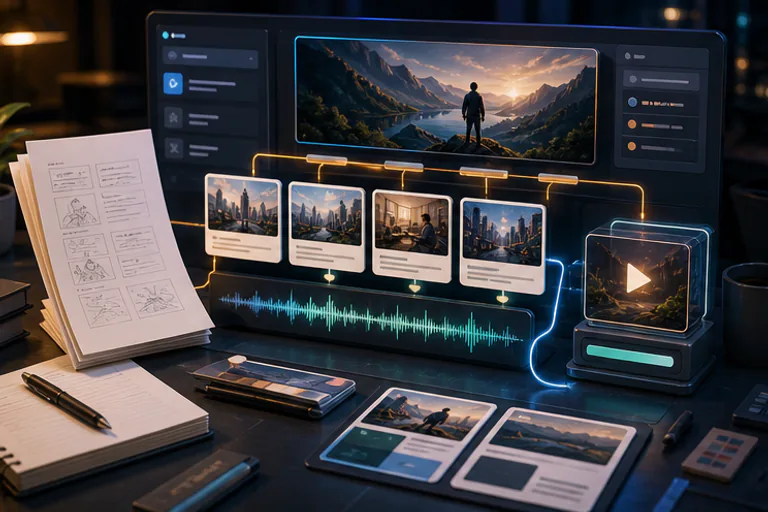 Video production from draft feature visual